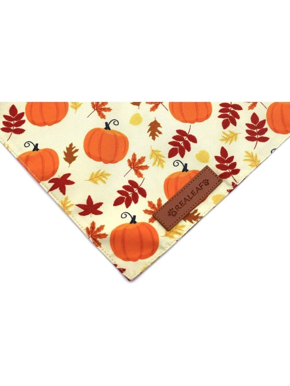 Realeaf Happy Thanksgiving Dog Bandanas 2 Pk Pumpkins Gnomes Holiday Scarf Large